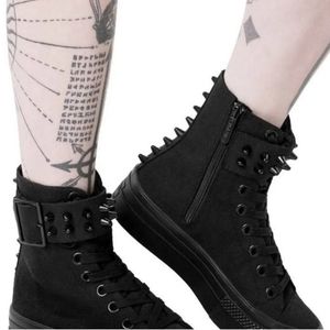 Killstar high top platform sneakers